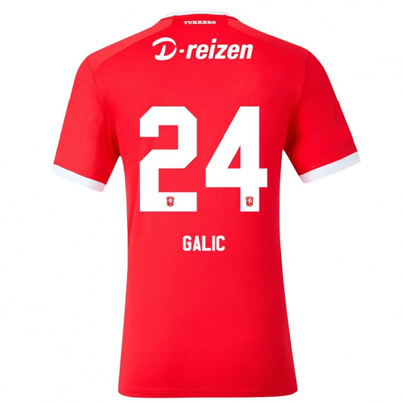 Danxen Hombre Camiseta Daniela Galic #24 Rojo Blanco 1ª Equipación 2026/27 La Camisa