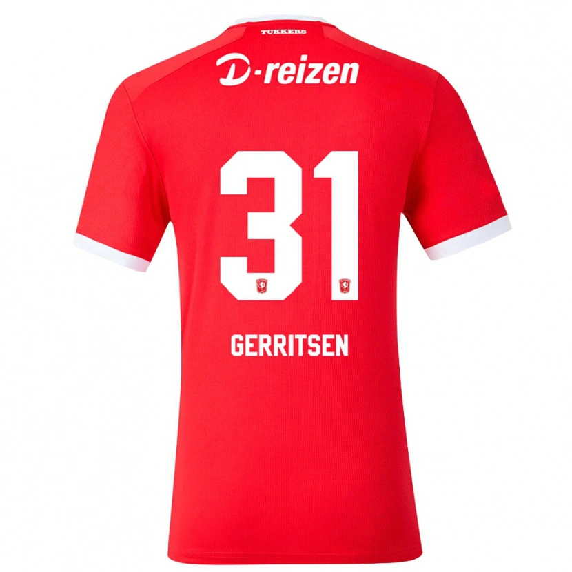Danxen Hombre Camiseta Yannick Gerritsen #31 Rojo Blanco 1ª Equipación 2026/27 La Camisa