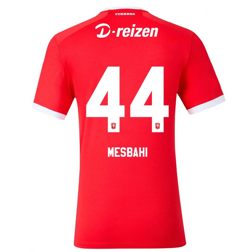 Danxen Hombre Camiseta Juliën Mesbahi #44 Rojo Blanco 1ª Equipación 2026/27 La Camisa