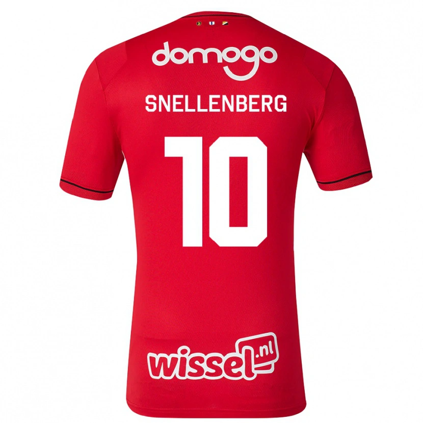 Danxen Hombre Camiseta Maxime Snellenberg #10 Rojo Blanco Negro 1ª Equipación 2026/27 La Camisa