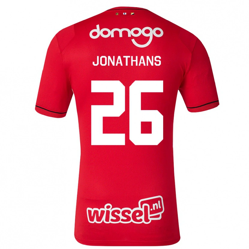 Danxen Hombre Camiseta Miliano Jonathans #26 Rojo Blanco Negro 1ª Equipación 2026/27 La Camisa