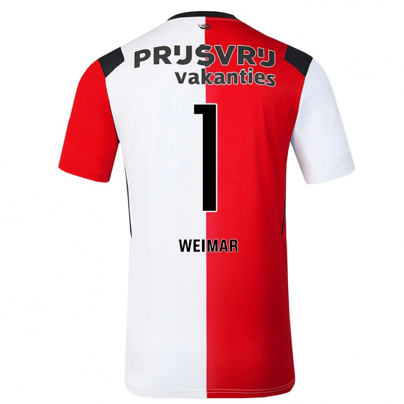 Danxen Hombre Camiseta Jacintha Weimar #1 Rojo Blanco Negro 1ª Equipación 2026/27 La Camisa