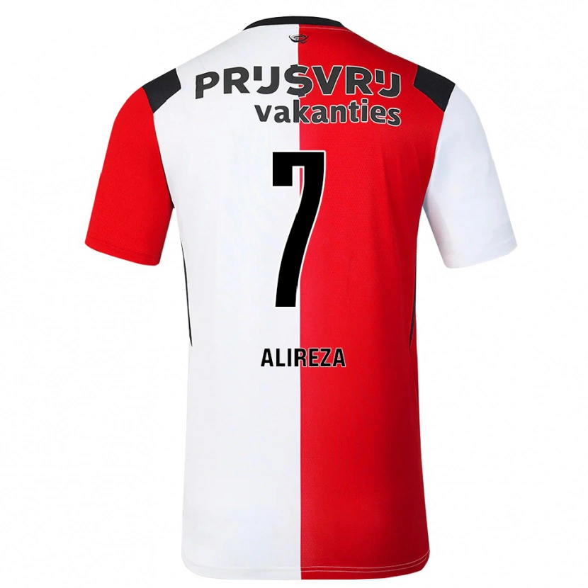 Danxen Hombre Camiseta Alireza Jahanbakhsh #7 Rojo Blanco Negro 1ª Equipación 2026/27 La Camisa