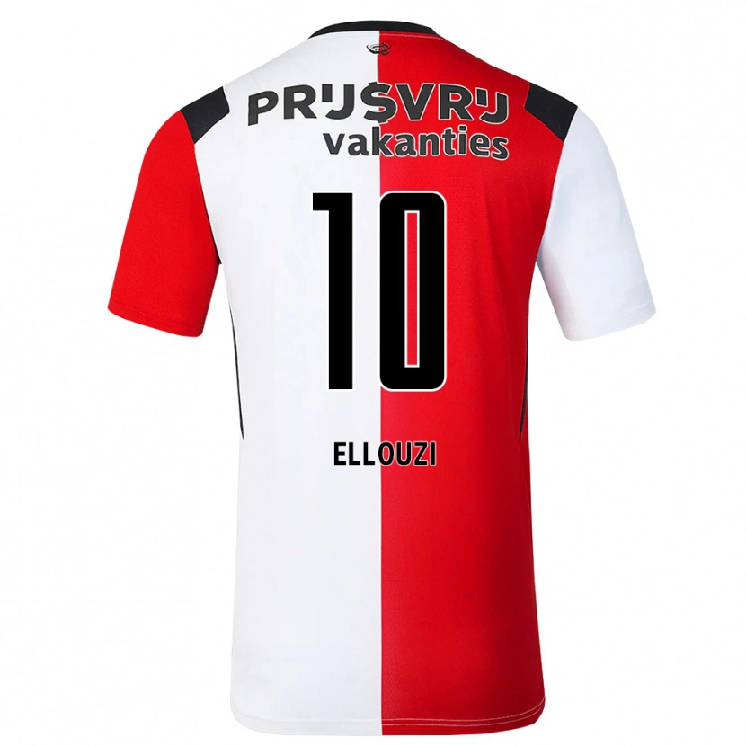 Danxen Hombre Camiseta Sabrine Ellouzi #10 Rojo Blanco Negro 1ª Equipación 2026/27 La Camisa