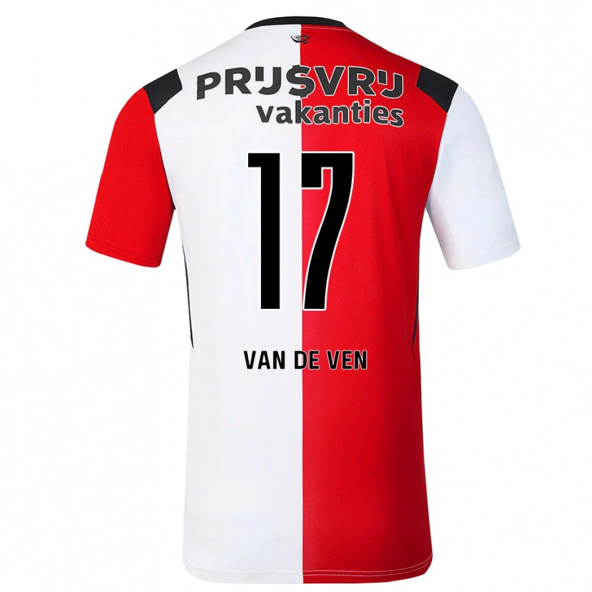 Danxen Hombre Camiseta Zoi Van De Ven #17 Rojo Blanco Negro 1ª Equipación 2026/27 La Camisa