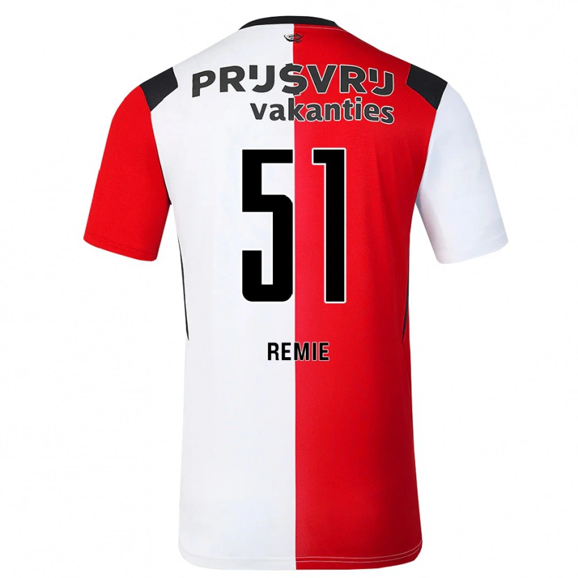 Danxen Hombre Camiseta Devin Remie #51 Rojo Blanco Negro 1ª Equipación 2026/27 La Camisa