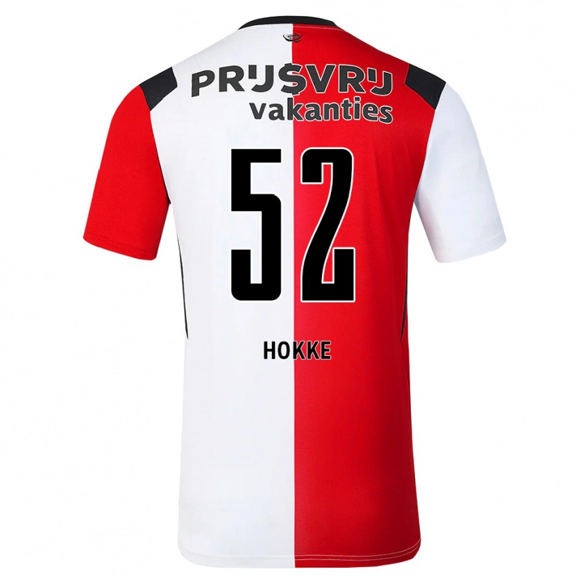 Danxen Hombre Camiseta Milan Hokke #52 Rojo Blanco Negro 1ª Equipación 2026/27 La Camisa