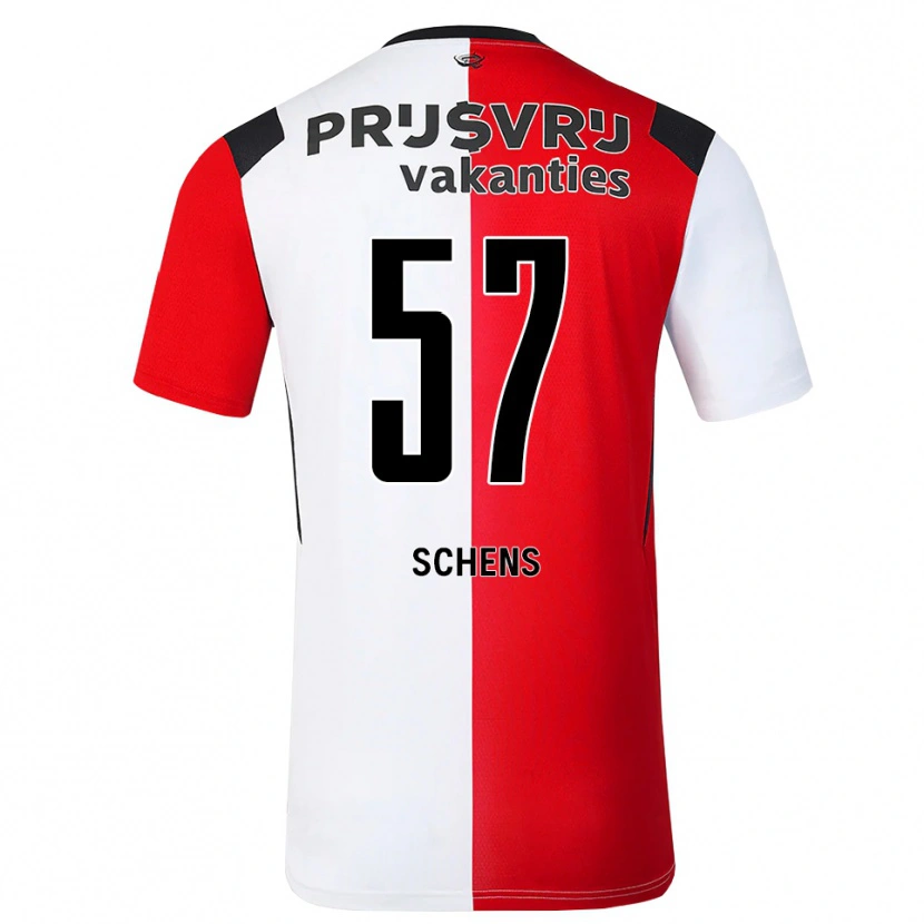 Danxen Hombre Camiseta Twan Schens #57 Rojo Blanco Negro 1ª Equipación 2026/27 La Camisa