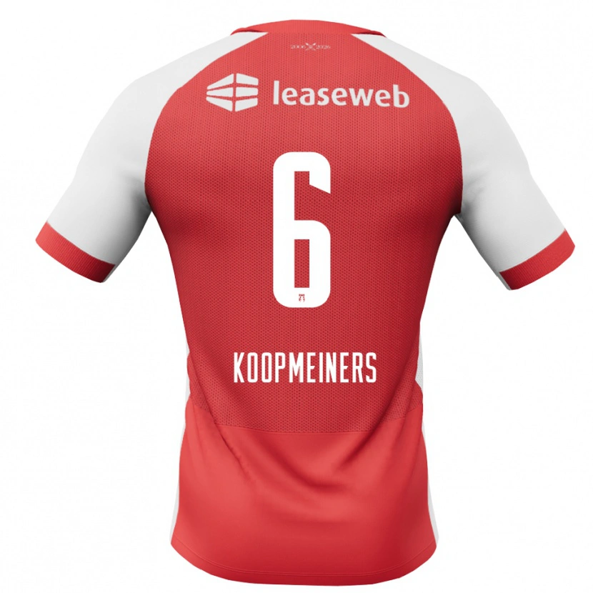Danxen Hombre Camiseta Peer Koopmeiners #6 Rojo Blanco Negro 1ª Equipación 2026/27 La Camisa