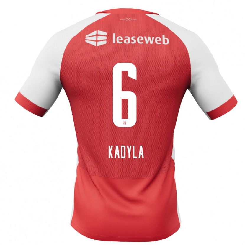 Danxen Hombre Camiseta Milo Kadyla #6 Rojo Blanco Negro 1ª Equipación 2026/27 La Camisa