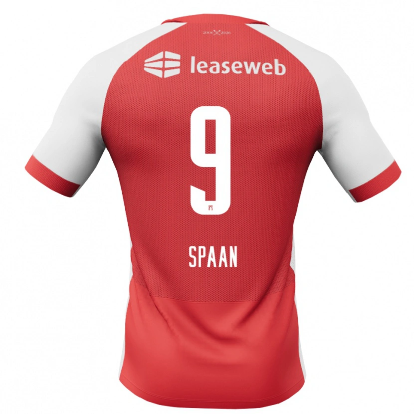 Danxen Hombre Camiseta Floor Spaan #9 Rojo Blanco Negro 1ª Equipación 2026/27 La Camisa