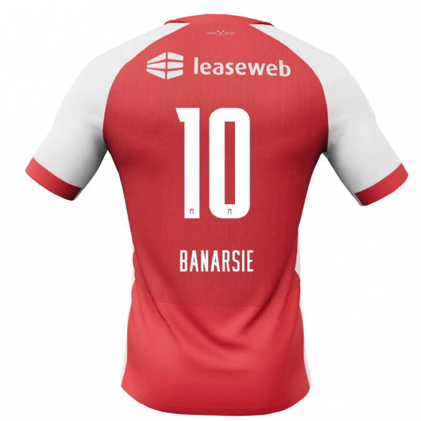 Danxen Hombre Camiseta Amy Banarsie #10 Rojo Blanco Negro 1ª Equipación 2026/27 La Camisa