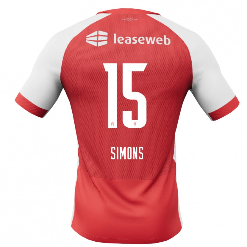 Danxen Hombre Camiseta Saviola Simons #15 Rojo Blanco Negro 1ª Equipación 2026/27 La Camisa