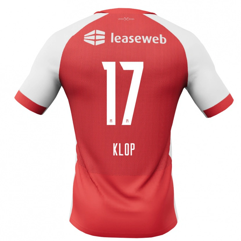 Danxen Hombre Camiseta Cas Klop #17 Rojo Blanco Negro 1ª Equipación 2026/27 La Camisa