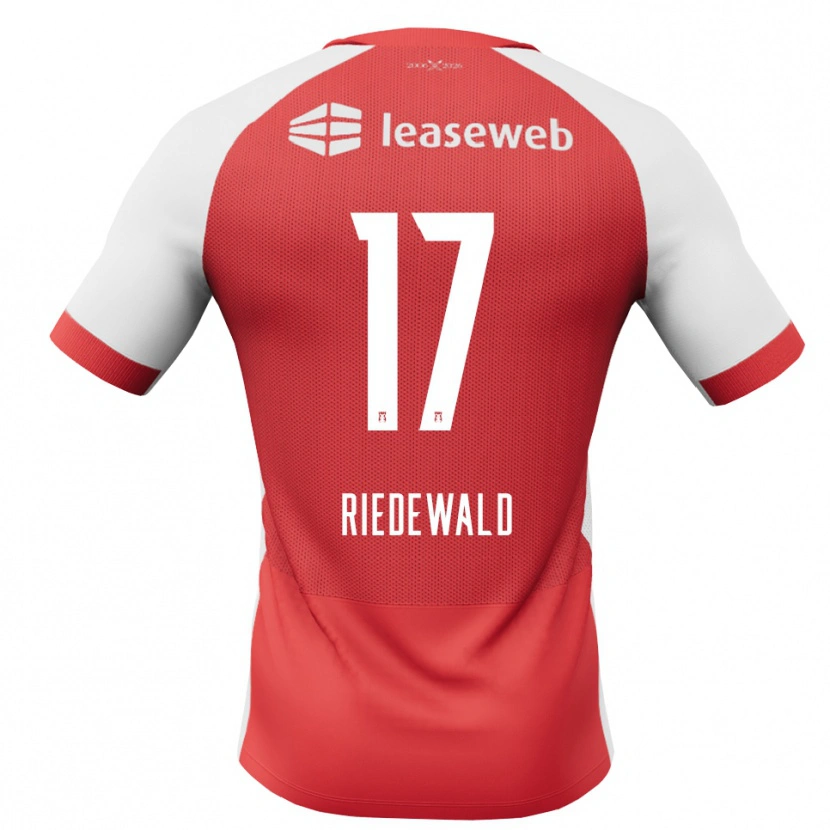 Danxen Hombre Camiseta Kenzo Riedewald #17 Rojo Blanco Negro 1ª Equipación 2026/27 La Camisa