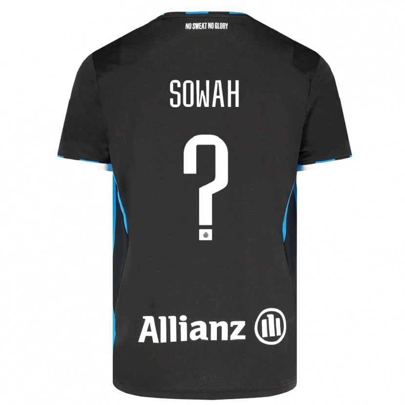 Danxen Hombre Camiseta Kamal Sowah #0 Negro Rojo Azul 1ª Equipación 2026/27 La Camisa