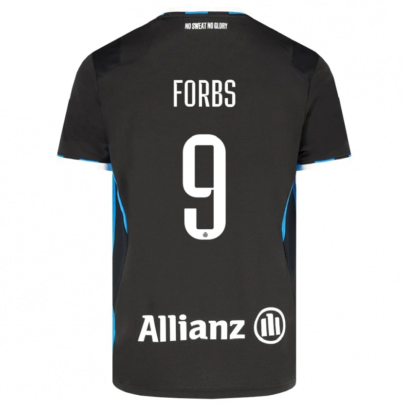 Danxen Hombre Camiseta Carlos Forbs #9 Negro Rojo Azul 1ª Equipación 2026/27 La Camisa