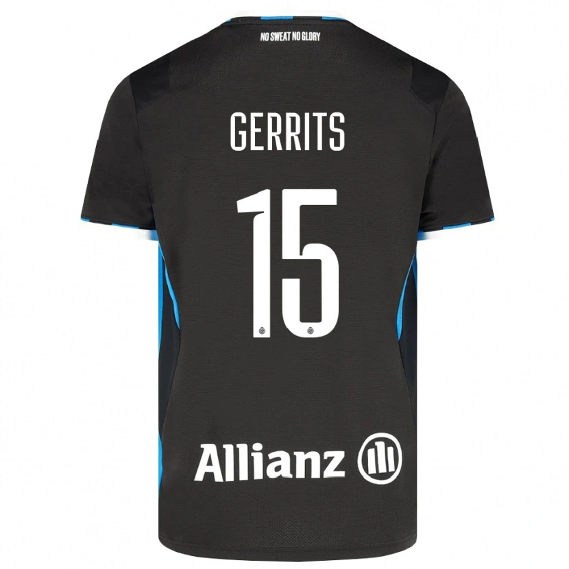 Danxen Hombre Camiseta Melanie Gerrits #15 Negro Rojo Azul 1ª Equipación 2026/27 La Camisa
