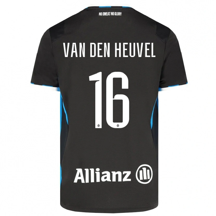 Danxen Hombre Camiseta Dani Van Den Heuvel #16 Negro Rojo Azul 1ª Equipación 2026/27 La Camisa