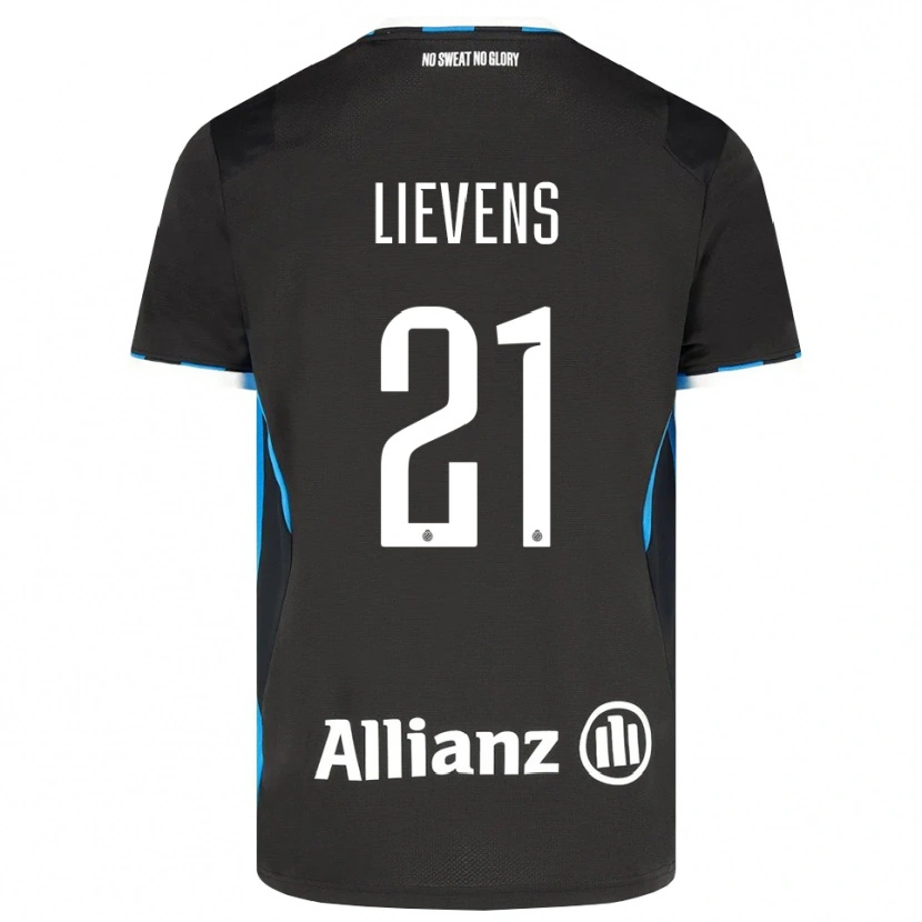 Danxen Hombre Camiseta Caitlin Lievens #21 Negro Rojo Azul 1ª Equipación 2026/27 La Camisa