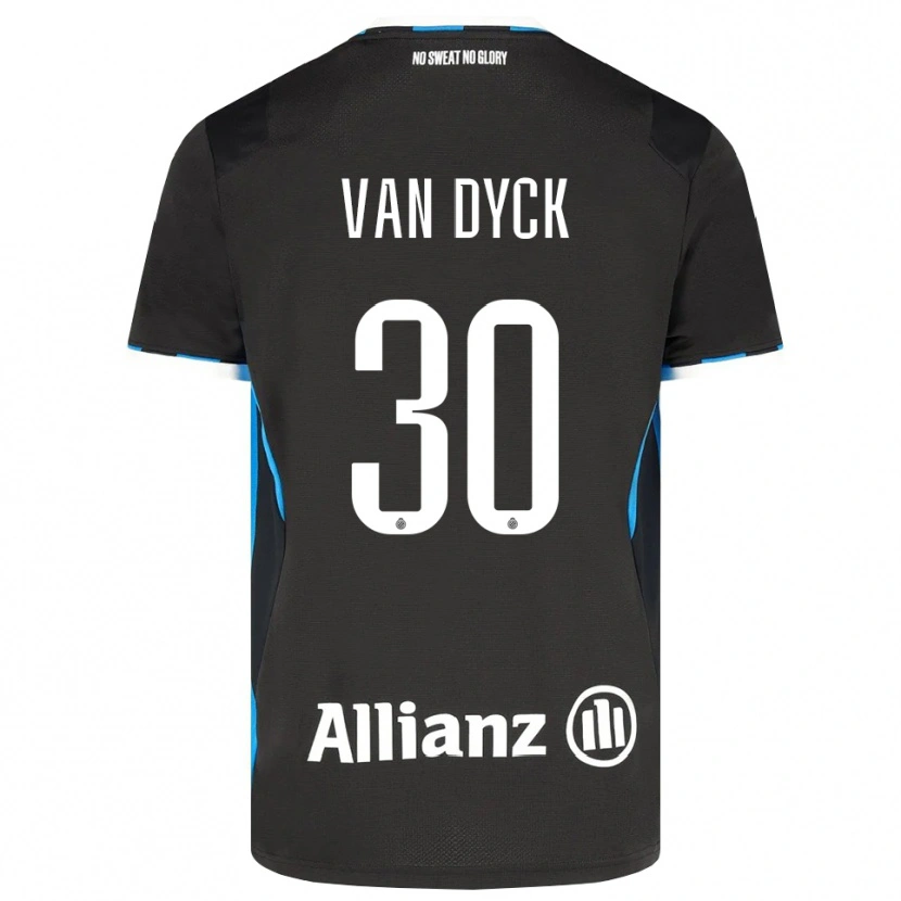 Danxen Hombre Camiseta Nell Van Dyck #30 Negro Rojo Azul 1ª Equipación 2026/27 La Camisa