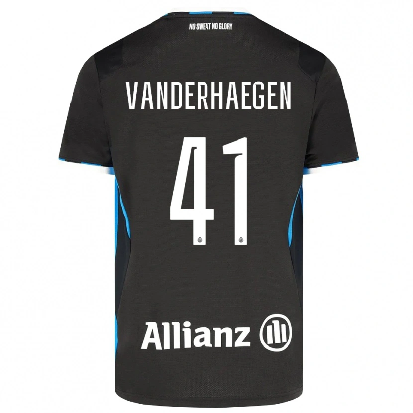 Danxen Hombre Camiseta Lotte Vanderhaegen #41 Negro Rojo Azul 1ª Equipación 2026/27 La Camisa