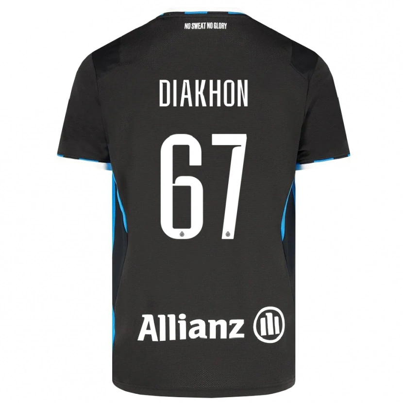 Danxen Hombre Camiseta Mamadou Diakhon #67 Negro Rojo Azul 1ª Equipación 2026/27 La Camisa