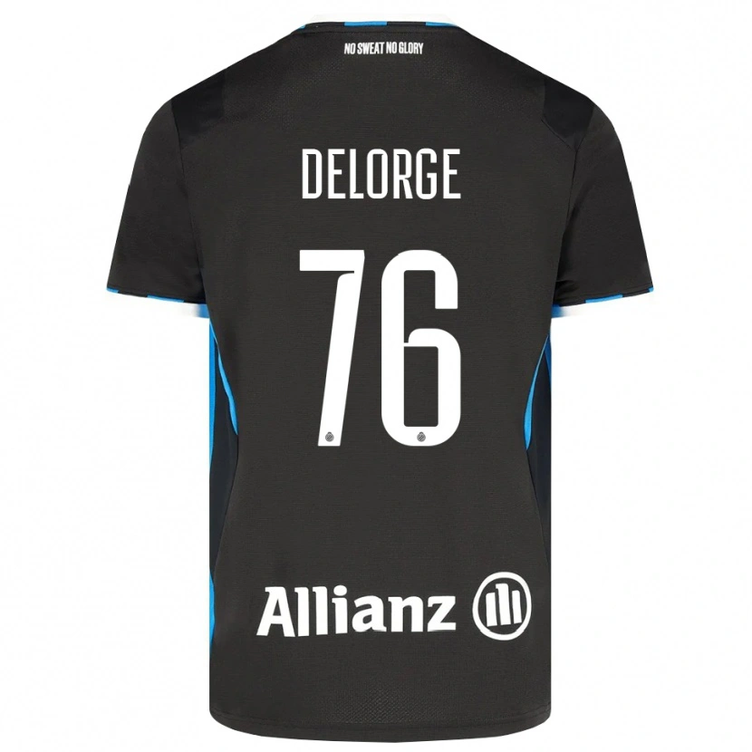 Danxen Hombre Camiseta Lucas Delorge #76 Negro Rojo Azul 1ª Equipación 2026/27 La Camisa