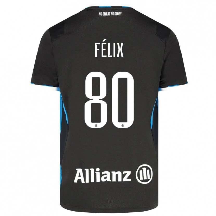 Danxen Hombre Camiseta Félix Lemaréchal #80 Negro Rojo Azul 1ª Equipación 2026/27 La Camisa