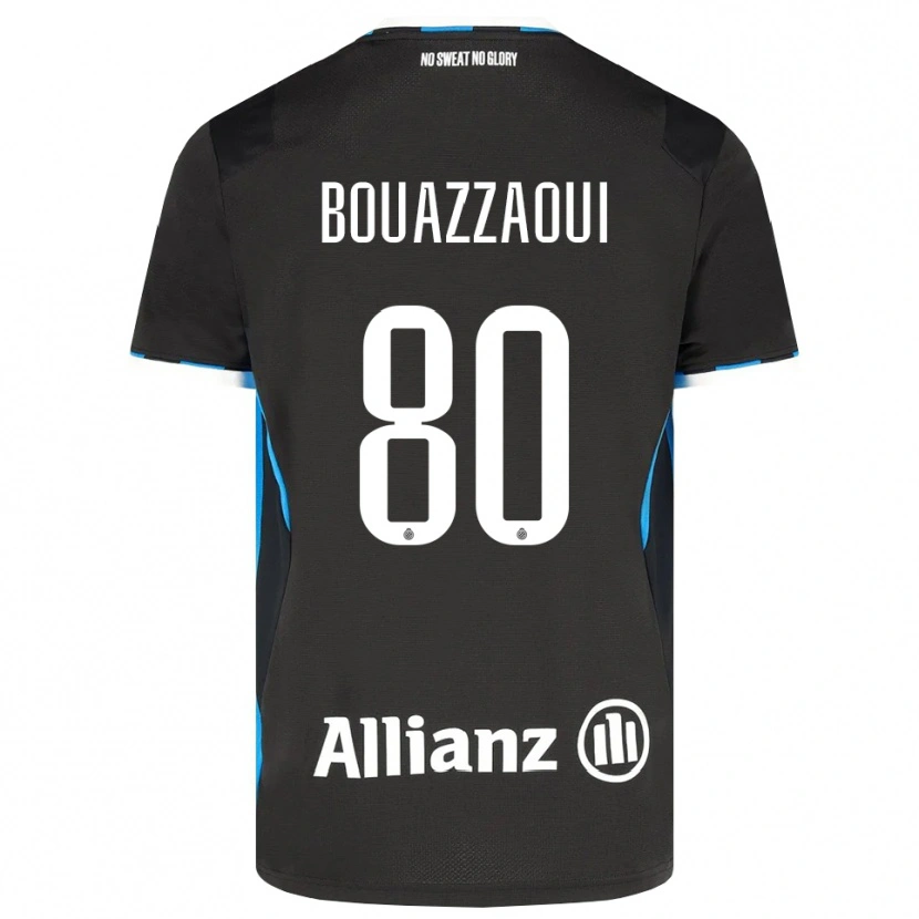 Danxen Hombre Camiseta Ilyas Bouazzaoui #80 Negro Rojo Azul 1ª Equipación 2026/27 La Camisa