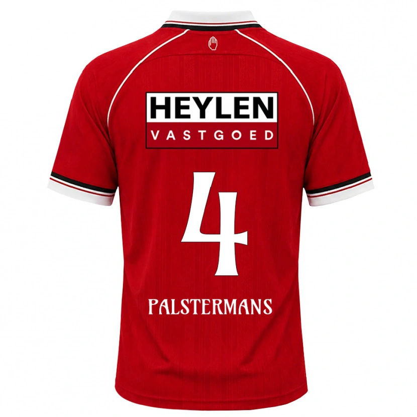 Danxen Hombre Camiseta Jasper Palstermans #4 Rojo Blanco Negro 1ª Equipación 2026/27 La Camisa