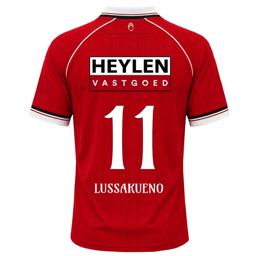 Danxen Hombre Camiseta Valentino Lussakueno #11 Rojo Blanco Negro 1ª Equipación 2026/27 La Camisa