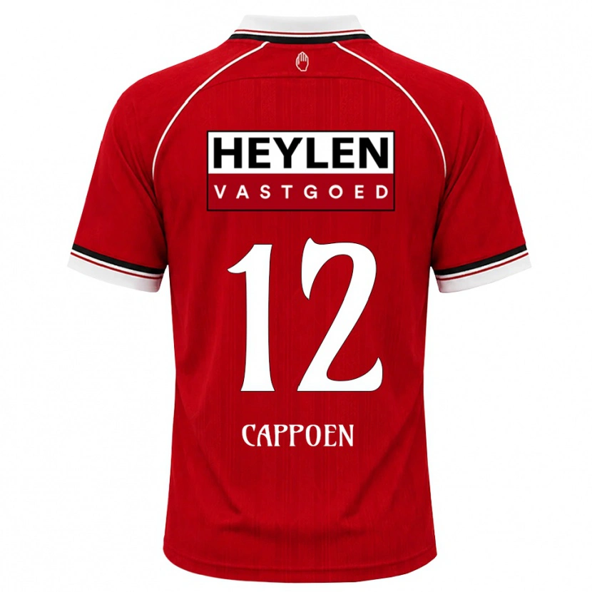 Danxen Hombre Camiseta Logan Cappoen #12 Rojo Blanco Negro 1ª Equipación 2026/27 La Camisa