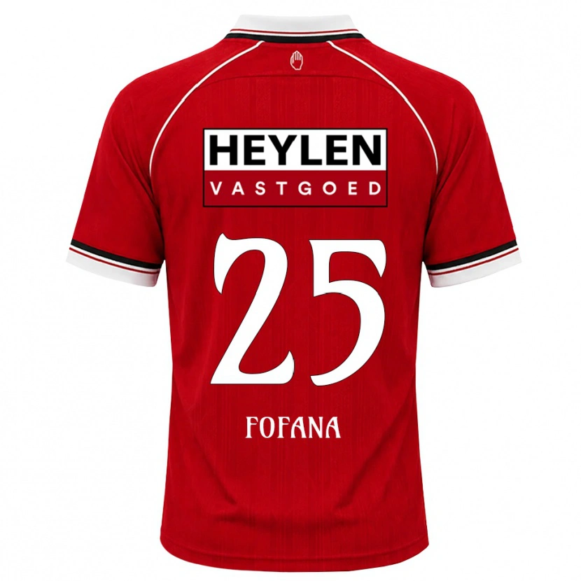 Danxen Hombre Camiseta Modibo Fofana #25 Rojo Blanco Negro 1ª Equipación 2026/27 La Camisa