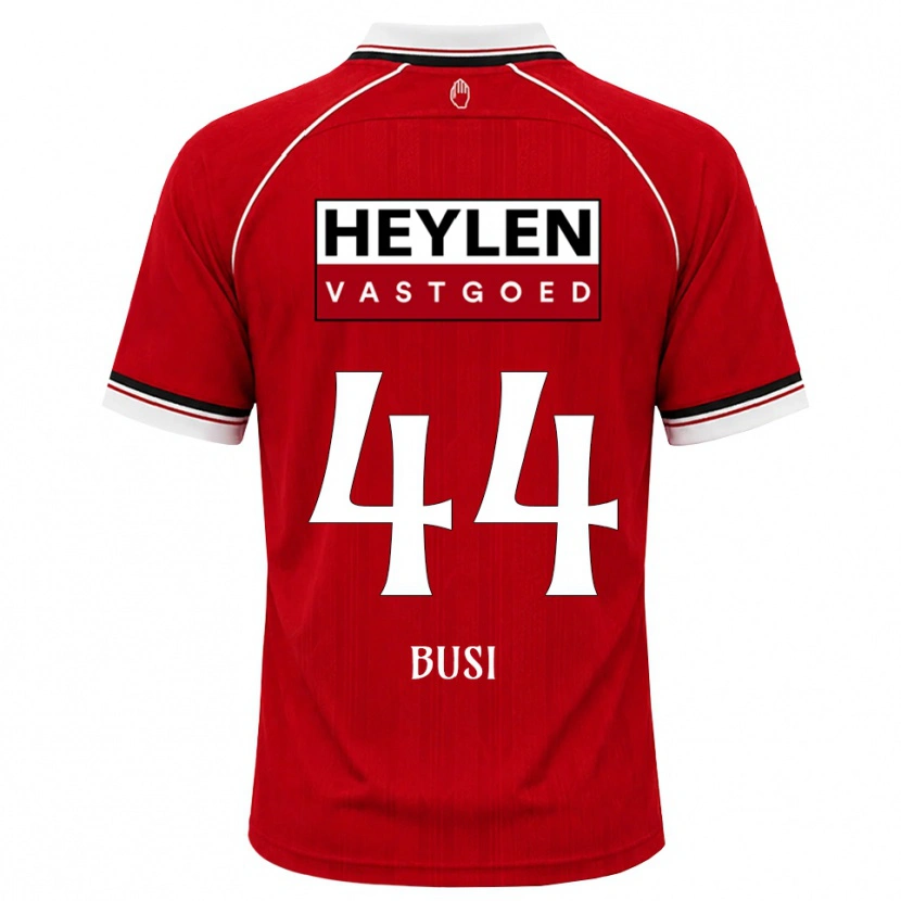 Danxen Hombre Camiseta Maxime Busi #44 Rojo Blanco Negro 1ª Equipación 2026/27 La Camisa