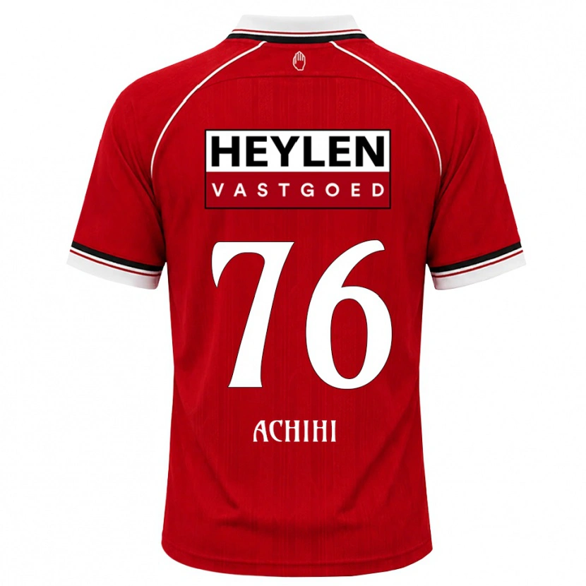 Danxen Hombre Camiseta Orseer Achihi #76 Rojo Blanco Negro 1ª Equipación 2026/27 La Camisa