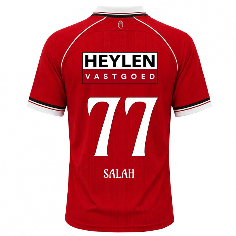 Danxen Hombre Camiseta Ibrahim Salah #77 Rojo Blanco Negro 1ª Equipación 2026/27 La Camisa