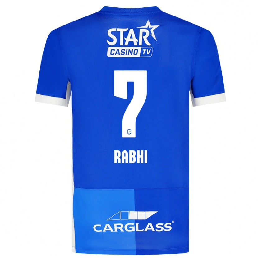 Danxen Hombre Camiseta Ayman Rabhi #7 Azulmedio Azulreal Blanco 1ª Equipación 2026/27 La Camisa
