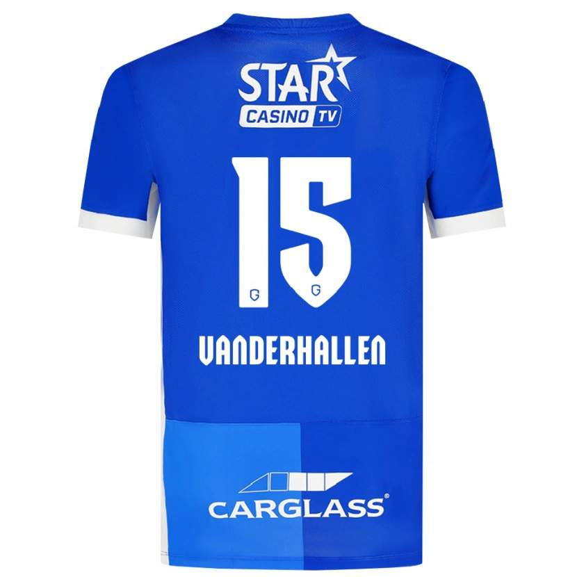 Danxen Hombre Camiseta Yari Vanderhallen #15 Azulmedio Azulreal Blanco 1ª Equipación 2026/27 La Camisa