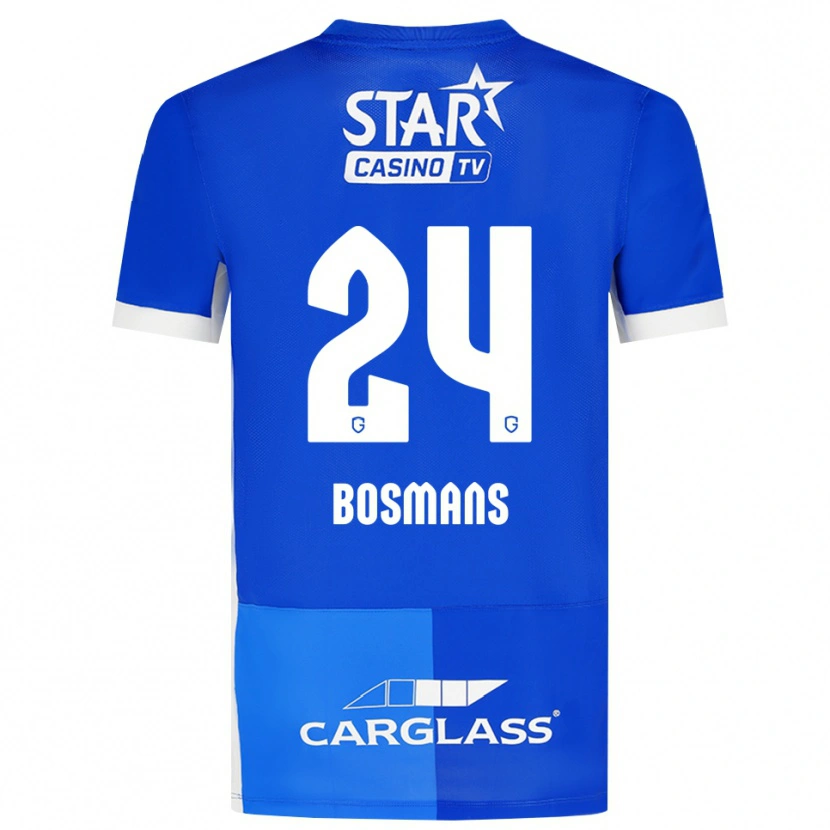 Danxen Hombre Camiseta Pia Bosmans #24 Azulmedio Azulreal Blanco 1ª Equipación 2026/27 La Camisa