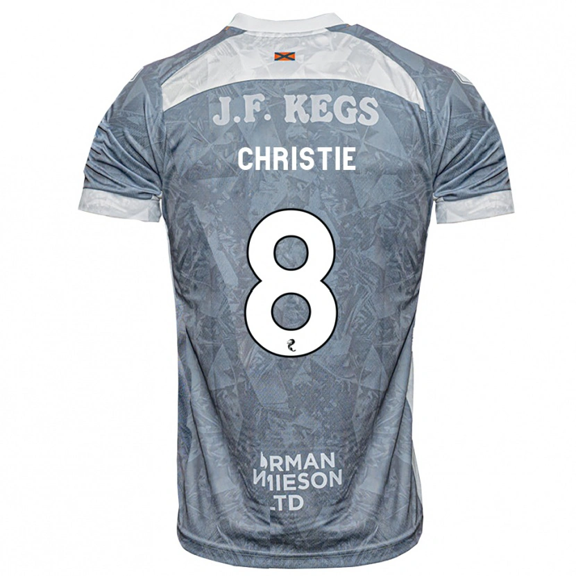 Danxen Hombre Camiseta Summer Christie #8 Gris Pizarra Claro 2ª Equipación 2026/27 La Camisa
