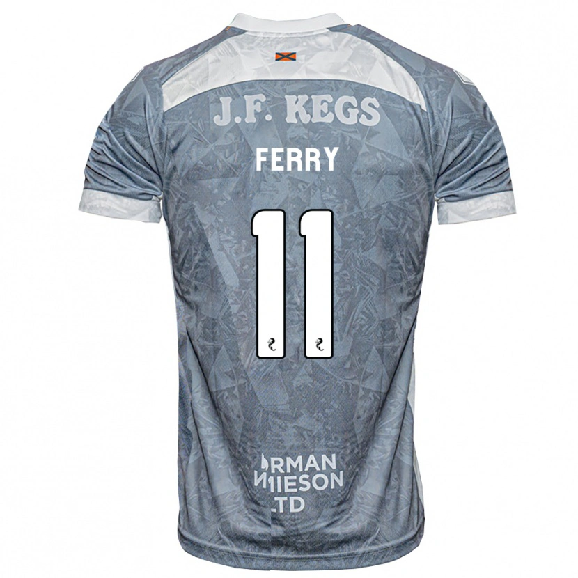 Danxen Hombre Camiseta Will Ferry #11 Gris Pizarra Claro 2ª Equipación 2026/27 La Camisa