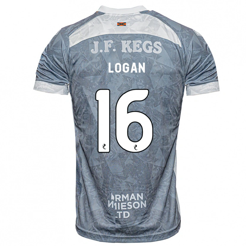 Danxen Hombre Camiseta Alex Logan #16 Gris Pizarra Claro 2ª Equipación 2026/27 La Camisa