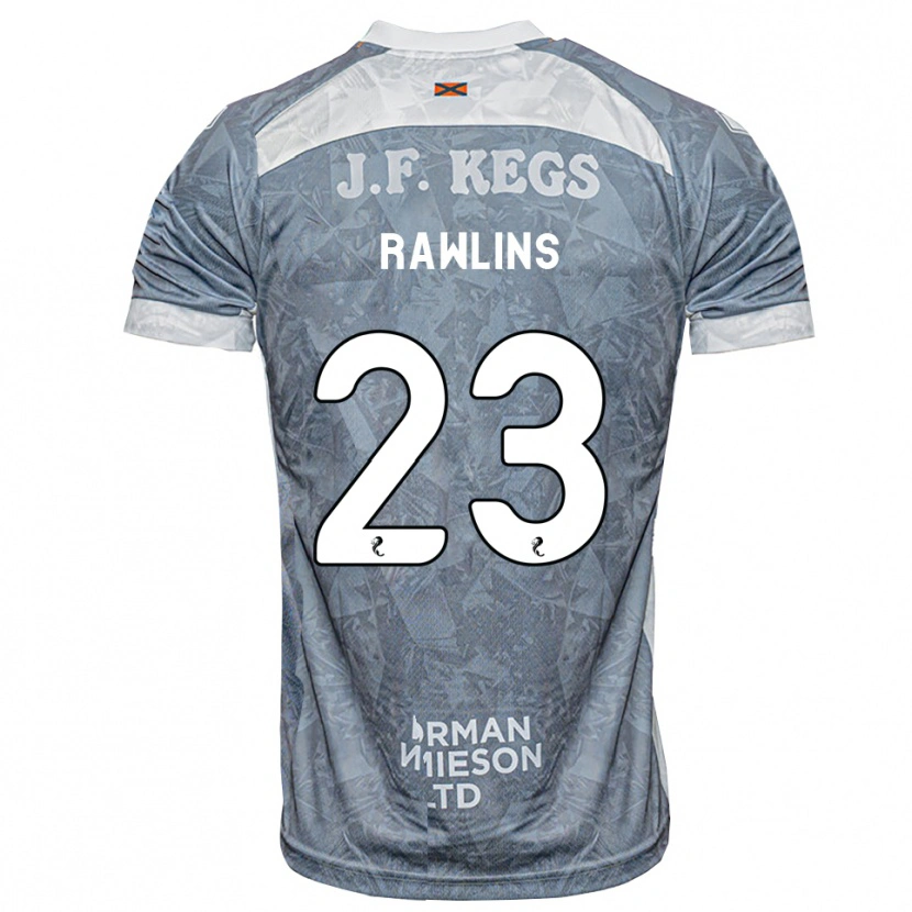 Danxen Hombre Camiseta Joshua Rawlins #23 Gris Pizarra Claro 2ª Equipación 2026/27 La Camisa
