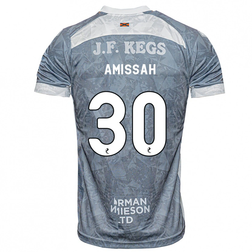 Danxen Hombre Camiseta Jordan Amissah #30 Gris Pizarra Claro 2ª Equipación 2026/27 La Camisa