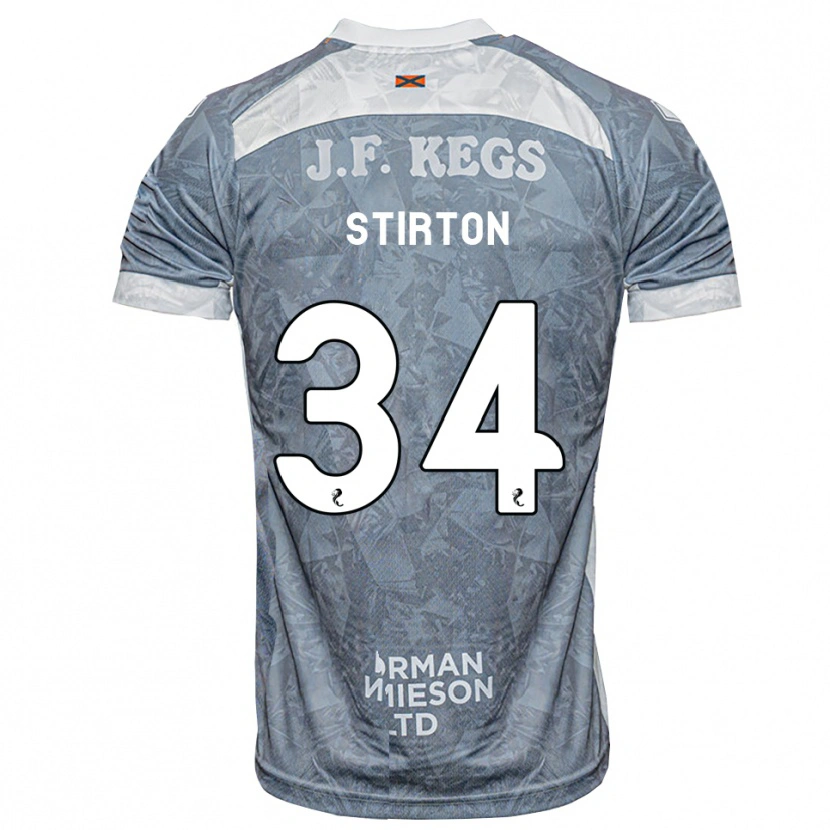 Danxen Hombre Camiseta Owen Stirton #34 Gris Pizarra Claro 2ª Equipación 2026/27 La Camisa