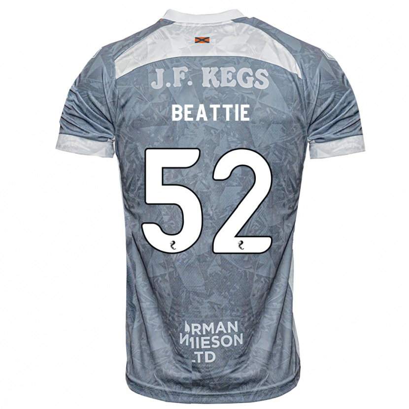 Danxen Hombre Camiseta Calvin Beattie #52 Gris Pizarra Claro 2ª Equipación 2026/27 La Camisa