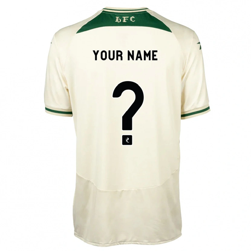 Danxen Hombre Camiseta Su Nombre #0 Blanco Verde Bosque 2ª Equipación 2026/27 La Camisa