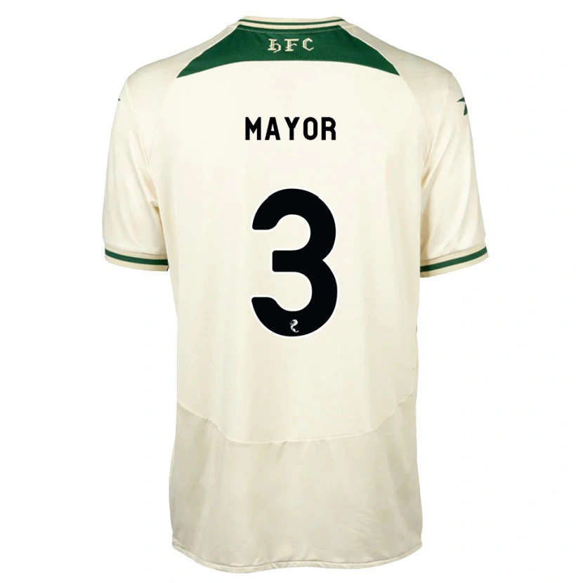 Danxen Hombre Camiseta Adam Mayor #3 Blanco Verde Bosque 2ª Equipación 2026/27 La Camisa