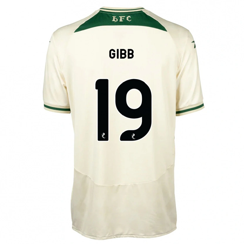 Danxen Hombre Camiseta Caley Gibb #19 Blanco Verde Bosque 2ª Equipación 2026/27 La Camisa